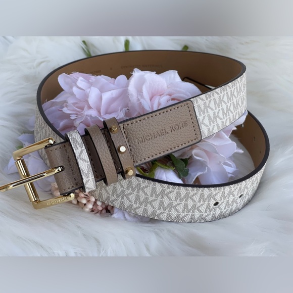 Michael Kors Women's Triple Loops Studded Belt - Picture 13 of 14